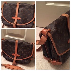 Authentic Louis Vuitton Saumur 30 shoulder bag